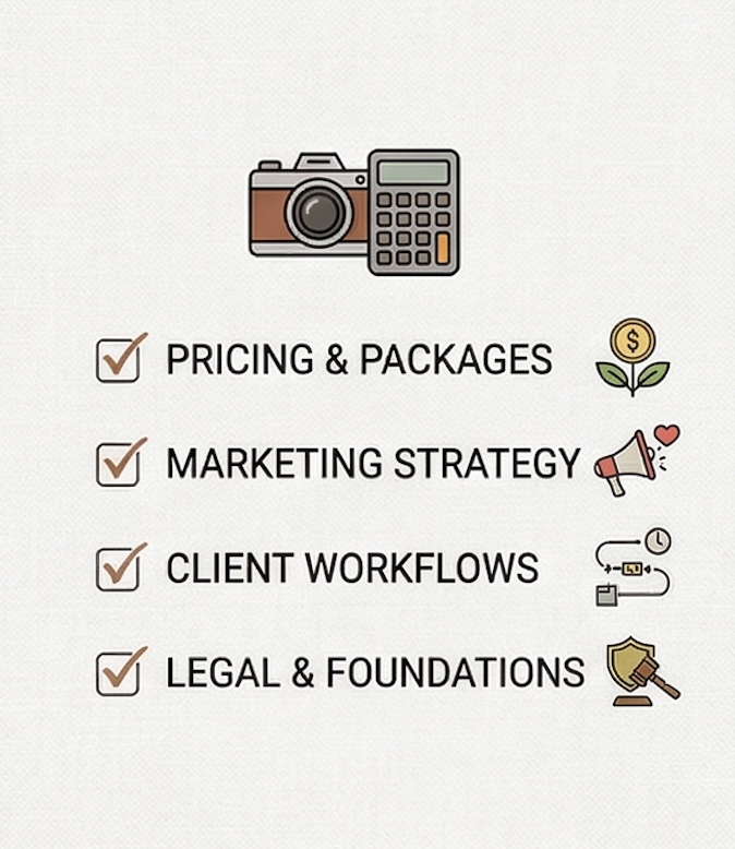 How to start a photography business checklist