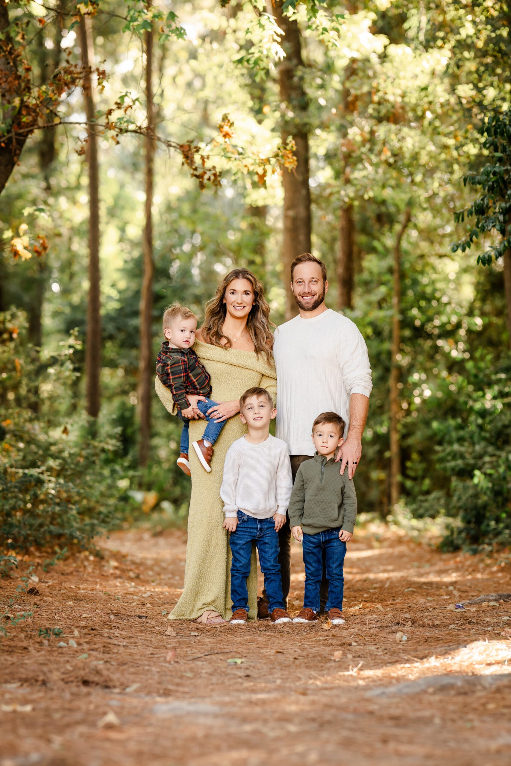 Picture of an Atascocita family during their Fall family photo session.